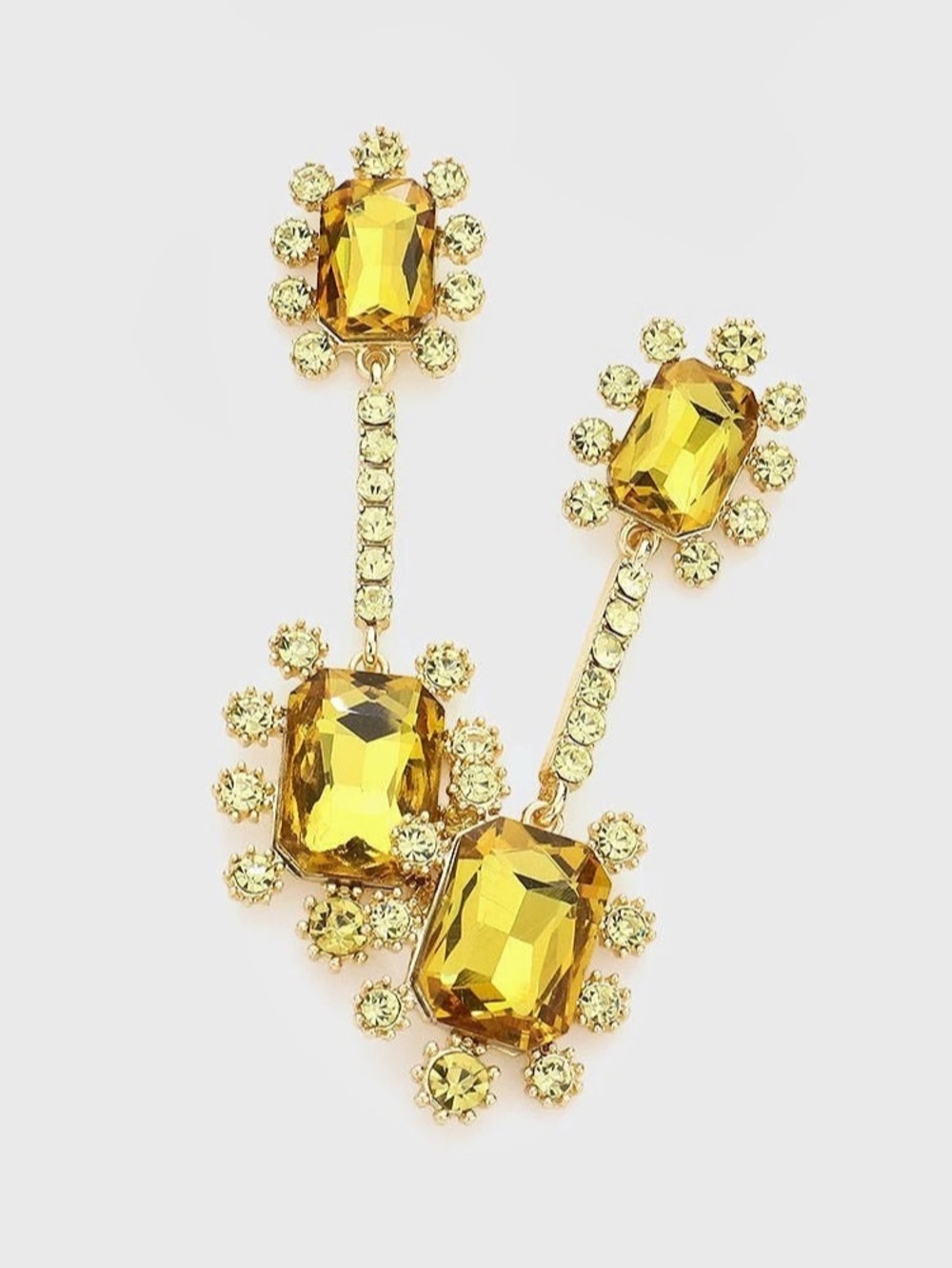 Brand new: Yellow Gold-Tone Statement Earrings